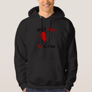 Halb ein Herz CHD Krieger-Mutter Angeborene Herzkr Hoodie