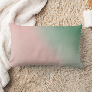 Halb Emerald Half Pink AI Art Lendenkissen