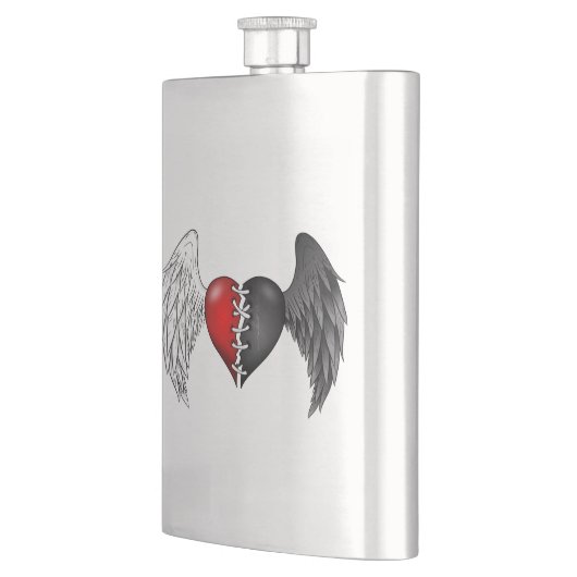 Halb-Engelsschild Flachmann (Links)