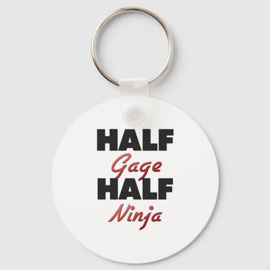 Halb Gage Half Ninja Schlüsselanhänger (Vorderseite)