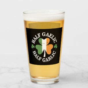 Halb gälisch halb Knoblauch irisch italienisch St. Glas