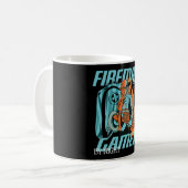 Halb Gamer, halb Feuerwehrmann Kaffeetasse (Vorderseite Links)
