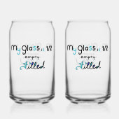 Halb gefülltes Glas (Vorderseite)