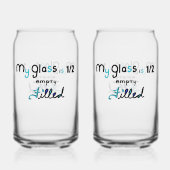 Halb gefülltes Glas (Rückseite)