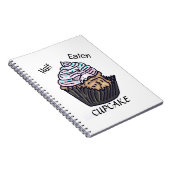 Halb gegessen Kuchen Notizbuch Notizblock (Rechte Seite)