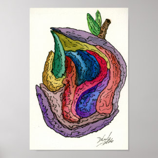 Halb gegessen poster