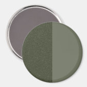 Halb gespalten Moss Green Magnet (Vorderseite/Rückseite)