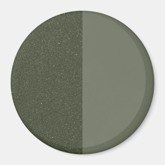 Halb gespalten Moss Green Magnet (Vorne)