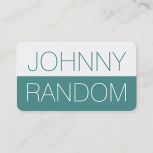 Halb gespaltener Duftton fett grün weiß Visitenkarte