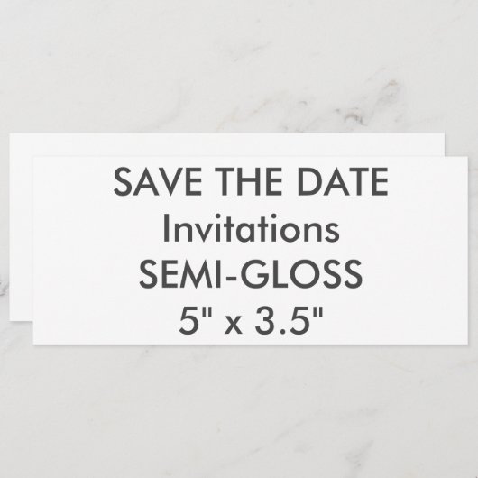 HALB-GLANZ 110lb 9,25" x 4" Hochzeits-Einladungen Einladung (Vorne/Hinten)