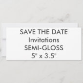 HALB-GLANZ 110lb 9,25" x 4" Hochzeits-Einladungen Einladung (Vorderseite)