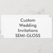 HALB-GLANZ 9,25" x 4" Hochzeits-Einladungen Einladung (Vorne/Hinten)