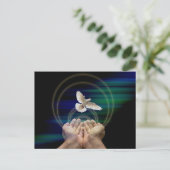 halb Glanz, Standardgröße, Ruhe und Tauben Postkarte (Stehend Vorderseite)