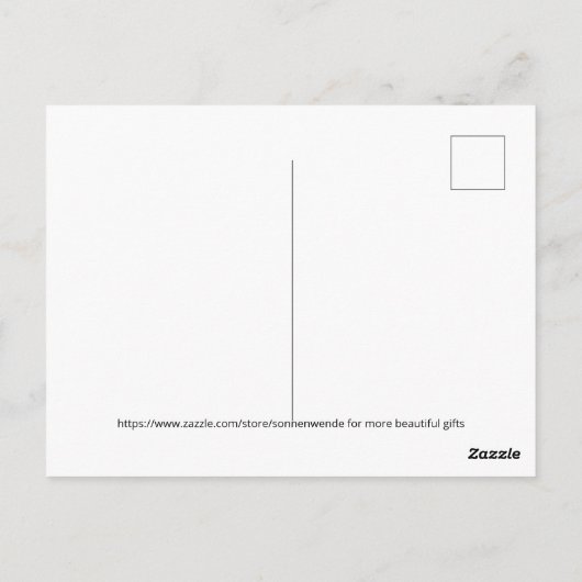 halb Glanz, Standardgröße, Ruhe und Tauben Postkarte (Rückseite)