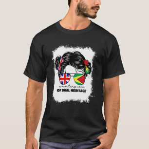 Halb Großbritannien und jamaikanisch britische UK T-Shirt
