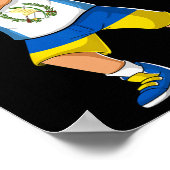 Halb guatemaltekischer halb ukrainischer Junge Gua Poster (Ecke)