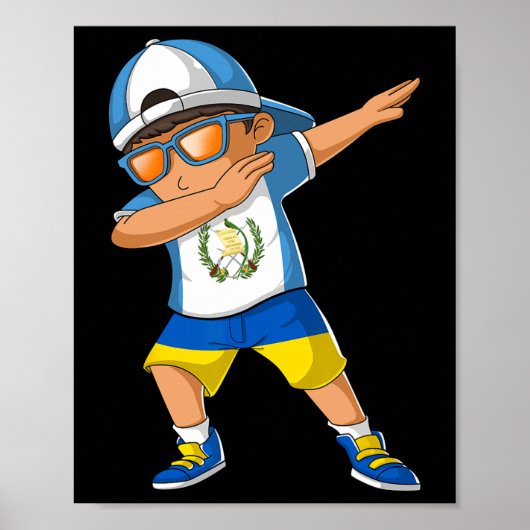 Halb guatemaltekischer halb ukrainischer Junge Gua Poster (Vorne)