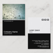 Halb&Halb Foto 09 - Regen auf meinem Fenster Visitenkarte (Vorne/Hinten)