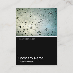 Halb&Halb Foto 09 - Regen auf meinem Fenster Visitenkarte