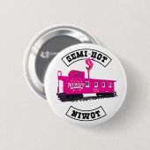 Halb-heiß-Niwot 2-1/4"-Taste mit Flamme Button (Vorne & Hinten)