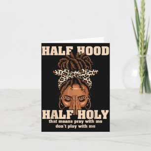 Halb Hood halb heilig beten christlich afrikanisch Karte