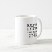 Halb Hood halb heilig lustiger Christ Kaffeetasse (VorderseiteRechts)
