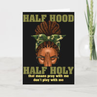 Halb Hood Halb Heiliges Gebet Christlich Afrikanis