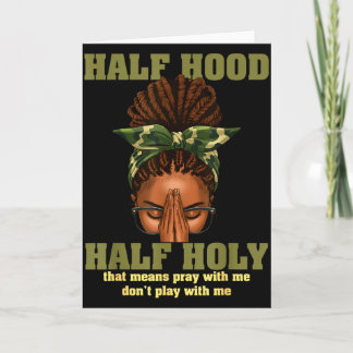 Halb Hood Halb Heiliges Gebet Christlich Afrikanis Karte