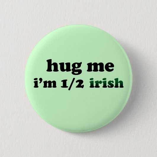 Halb irisch button (Vorderseite)