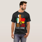 Halb irisch Halb Deutsch Betrunken St Patricks T-Shirt (Vorne ganz)