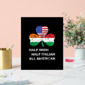 Halb irisch Halb Italienisch Alle amerikanischen F Acrylschild (Hochzeit)