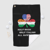 Halb irisch Halb Italienisch Alle amerikanischen F Golfhandtuch (Insitu)