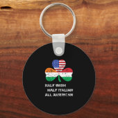 Halb irisch Halb Italienisch Alle amerikanischen F Schlüsselanhänger (Vorderseite)