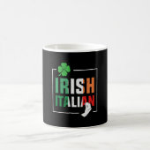 Halb irische Halbfinale Italienische Flagge Kaffeetasse (Mittel)