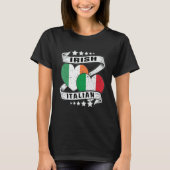 Halb irische Hälfte italienische Kinder irische it T-Shirt (Vorderseite)