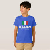 Halb italienisch ist besser als nichts T-Shirt (Vorne ganz)