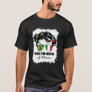 Halb italienisch und brasilianisch Brasilien Itali T-Shirt