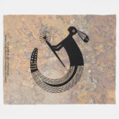 Halb-Jack-Kaninchen und Halbschlange Fleecedecke (Vorderseite (Horizontal))