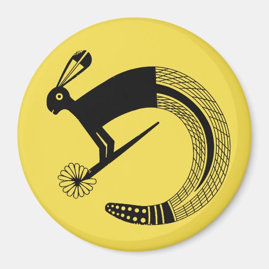 Halb-Jack-Kaninchen und Halbschlange Magnet (Vorne)