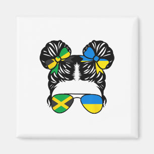 Halb jamaikanisches, halb ukrainisches Mädchen Jam Magnet