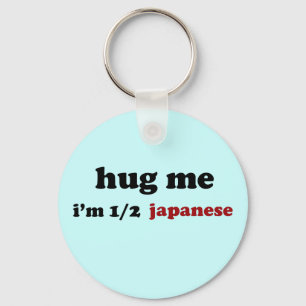 Halb japanisch schlüsselanhänger