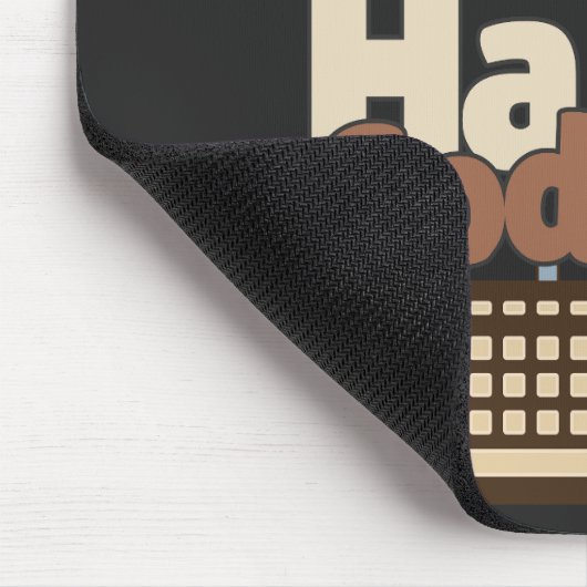 Halb Kaffee, halb Coder Mousepad (Ecke)