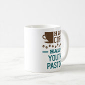 Halb Kaffee halb Jugendpastor Kaffeetasse (VorderseiteRechts)