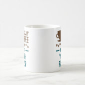 Halb Kaffee halb Jugendpastor Kaffeetasse (Mittel)