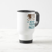 Halb Kaffee halb Jugendpastor Reisebecher (VorderseiteRechts)