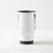 Halb Kaffee halb Jugendpastor Reisebecher (Mittel)