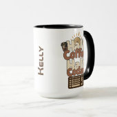 Halb Kaffee, halb Programmierer Tasse (VorderseiteRechts)