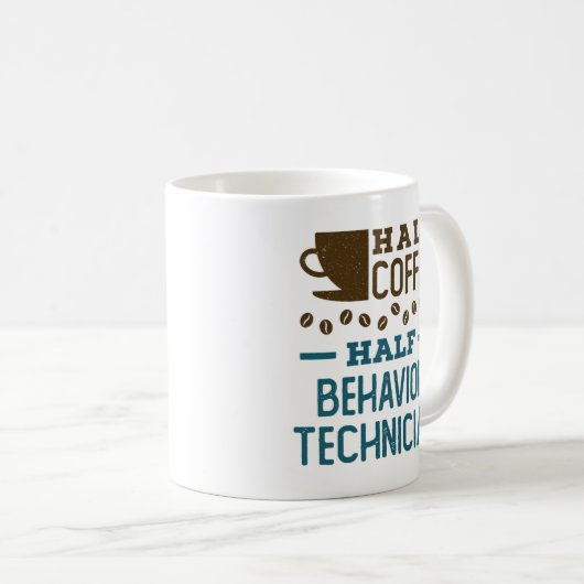 Halb-Kaffee-Halbpension Techniker ABA RBT Kaffeetasse (VorderseiteRechts)