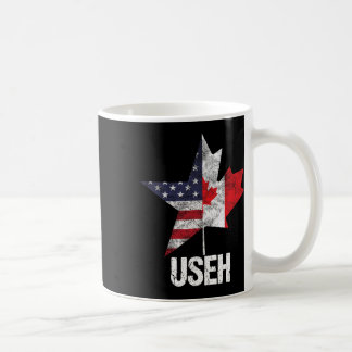 Halb kanadisch amerikanisch Useh Kanada USA-Flagge Kaffeetasse