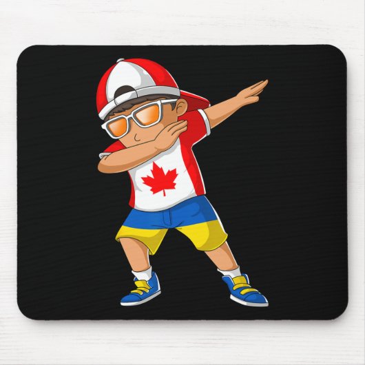 Halb kanadischer halb ukrainischer Junge Kanada Uk Mousepad (Vorne)